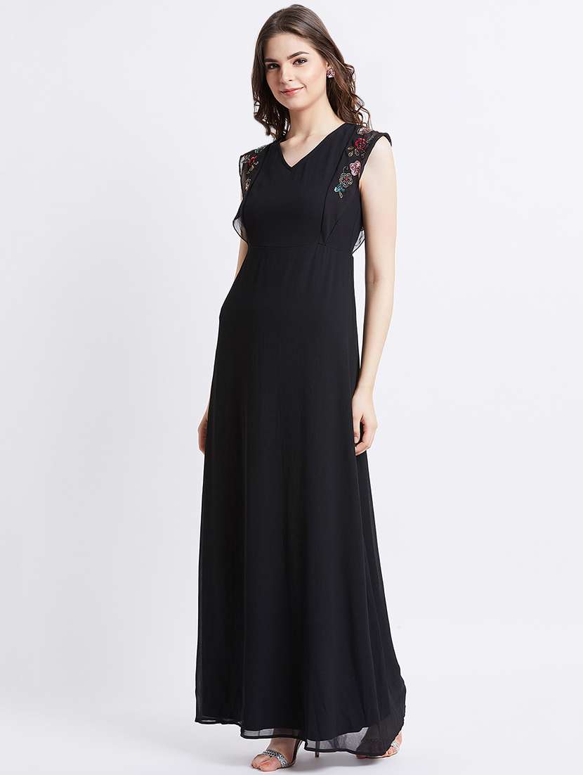 Women's Fit & Flare Solid Dress