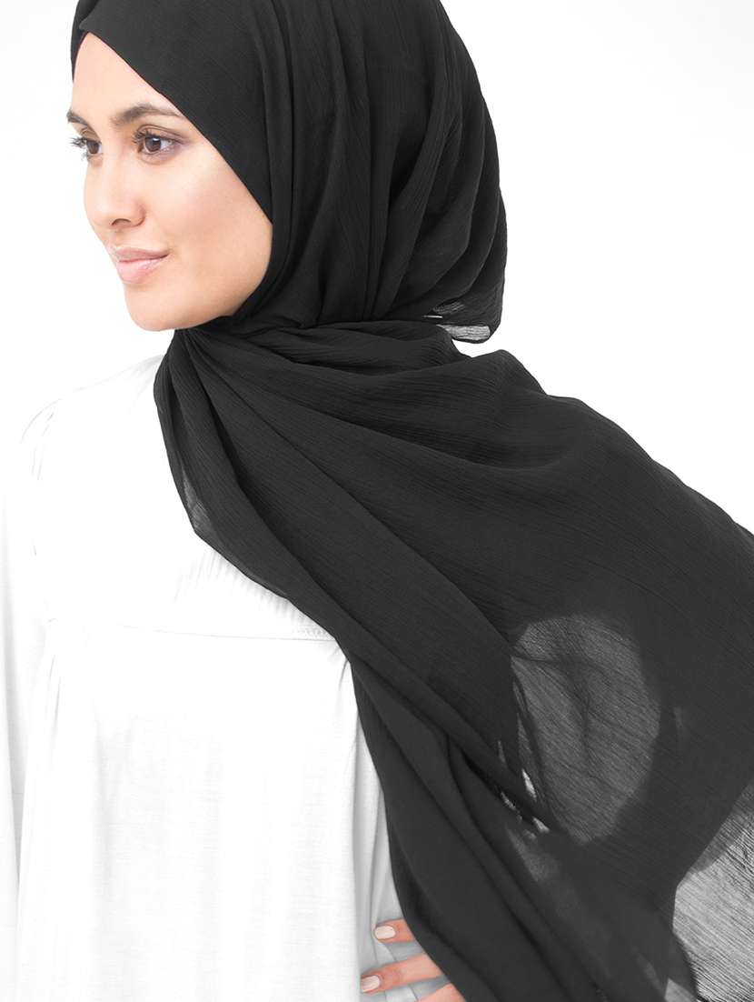 Buy online Black Chiffon Stole from winter wear for Women by Silk Route London for â¹495 at 0% 