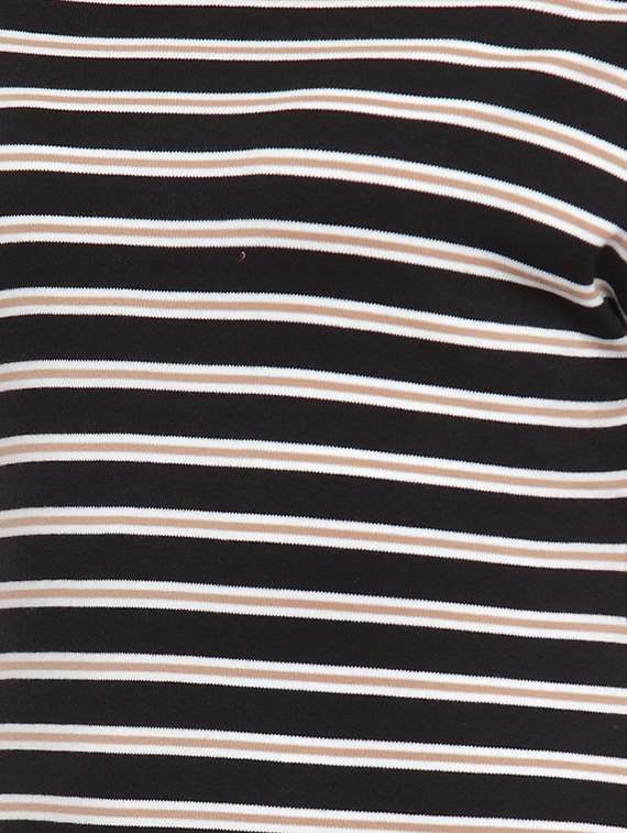 Off Shoulder Striped Sheath Dress