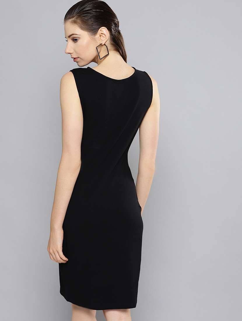 boat neck bodycon dress