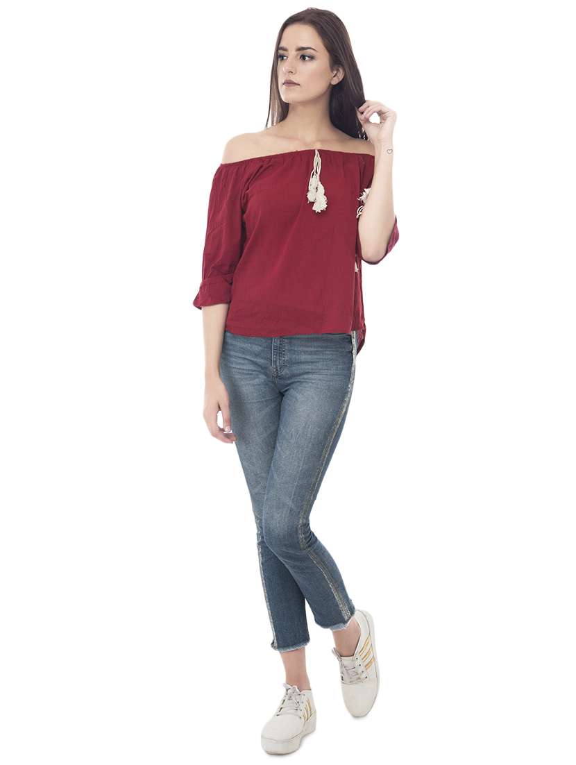 Women's Straight Off Shoulder Top