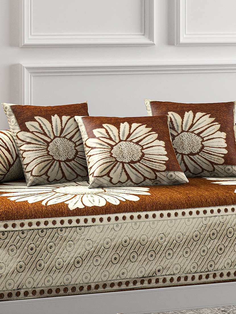 Buy online Diwan Set With Bolster And Cushion Covers (set Of 8) from