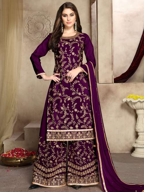Embroidered Semi-stitched Suit 
