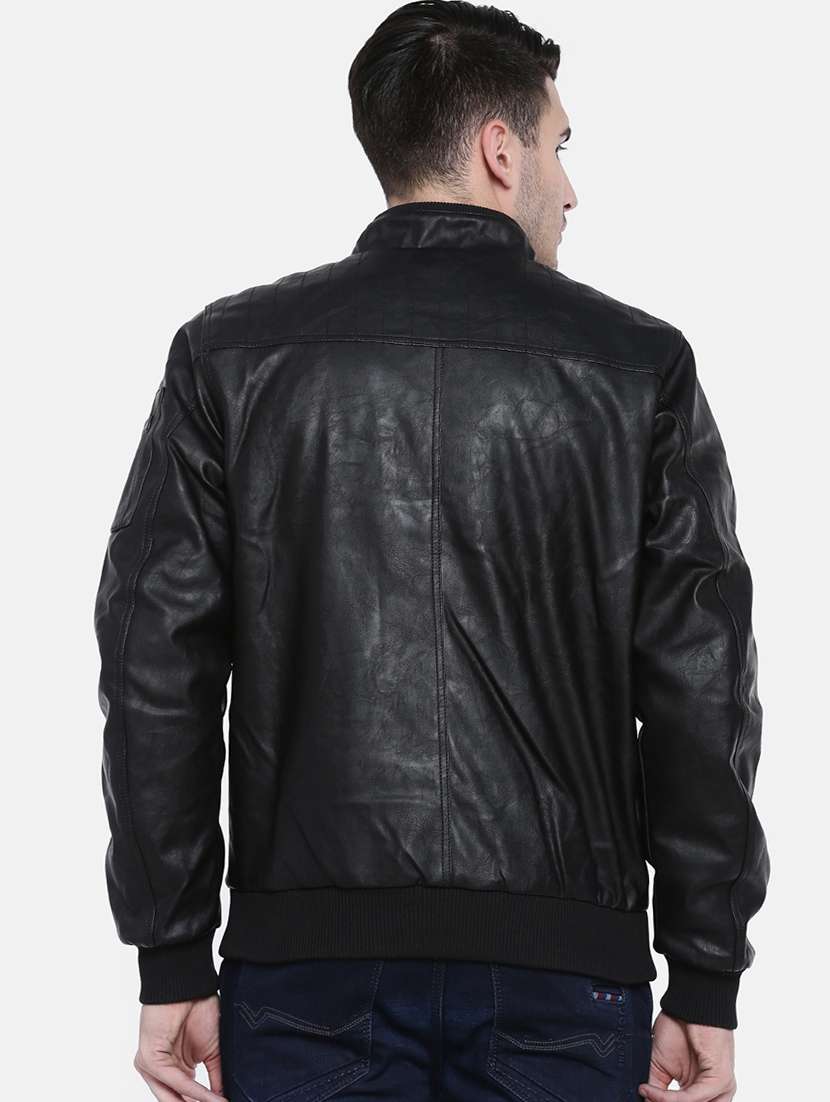 t base leather jacket