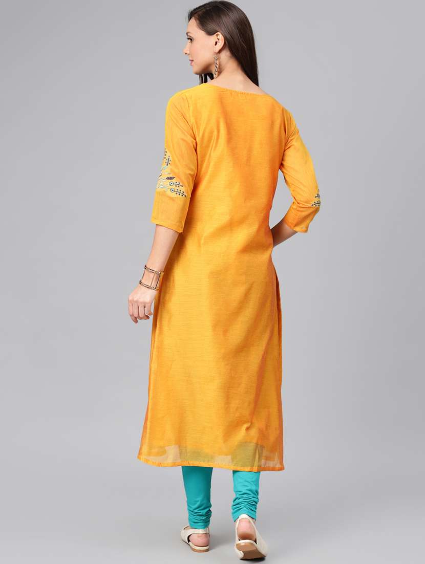 Embroidered A Line Kurta