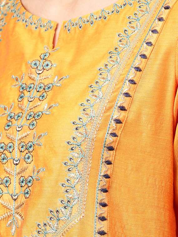 Embroidered A Line Kurta