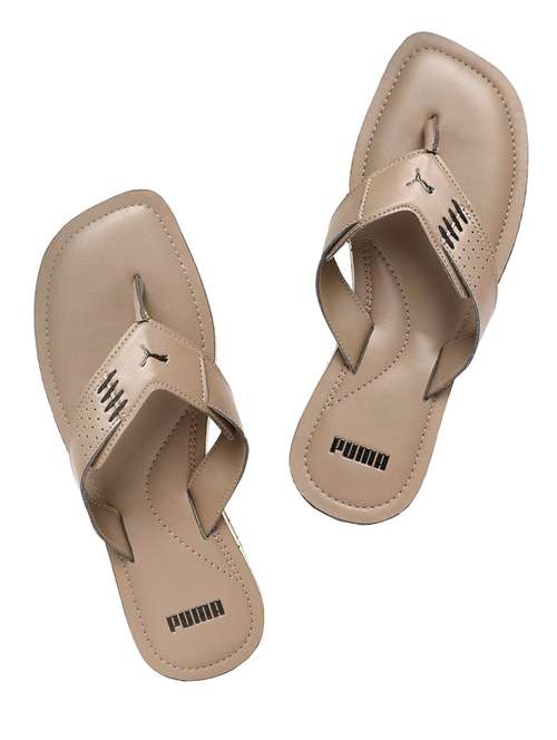 puma brown slippers