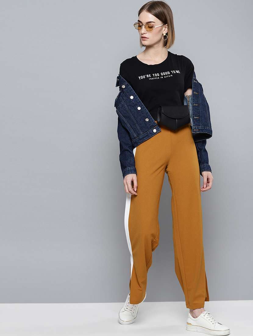 Side Tape Flat Front Trouser 