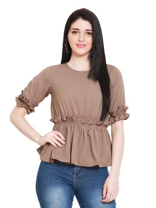 frill peplum top
