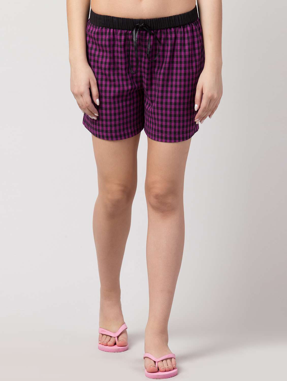 Checkered Nightwear Shorts