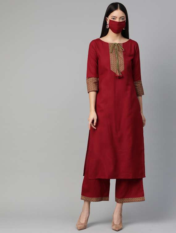 limeroad kurti palazzo set
