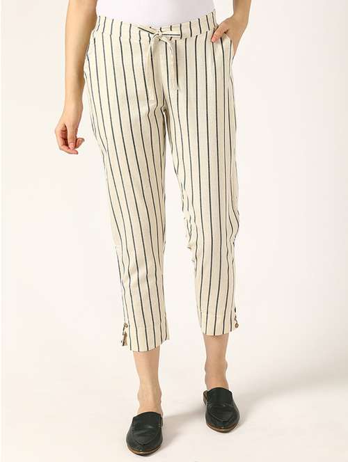 striped capris
