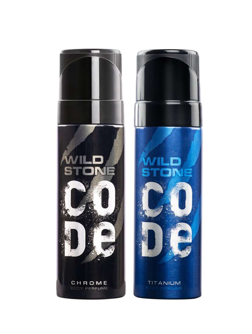 wild stone code titanium body perfume