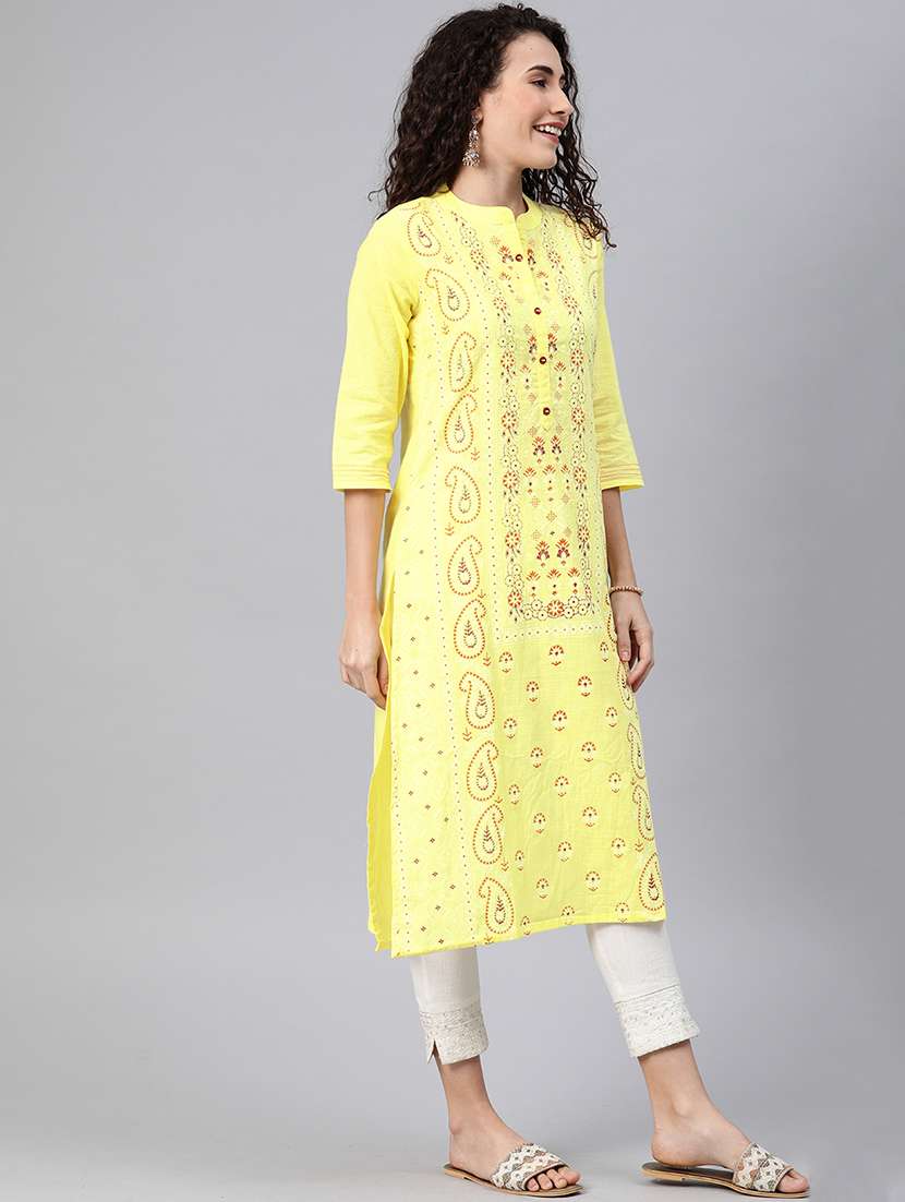 Paisley Straight Kurta