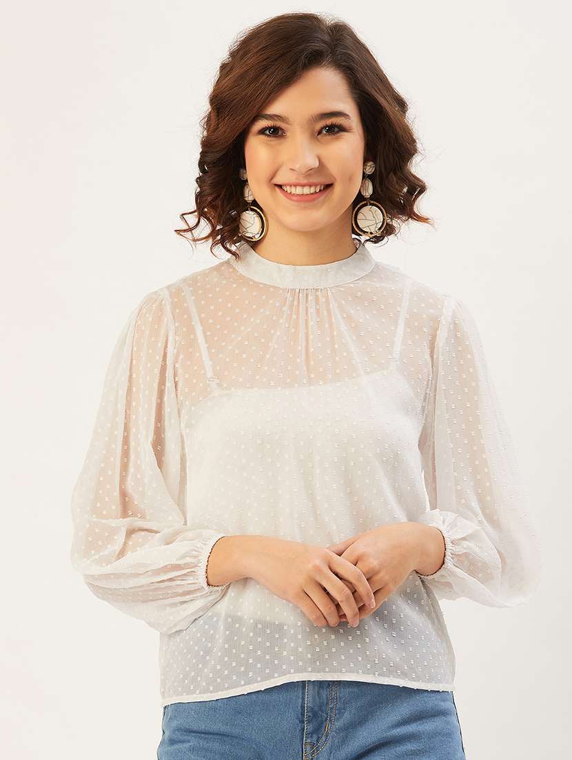 Women's Straight Mock Neck Top