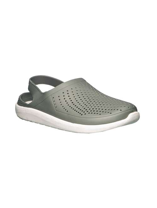 Buy online Grey Pvc Slip On Clogs from 