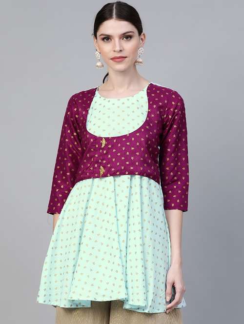 limeroad crepe kurtis