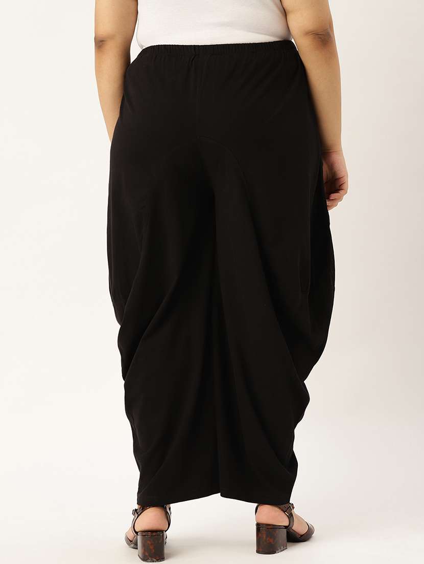 Solid Wide Leg Dhoti Salwar