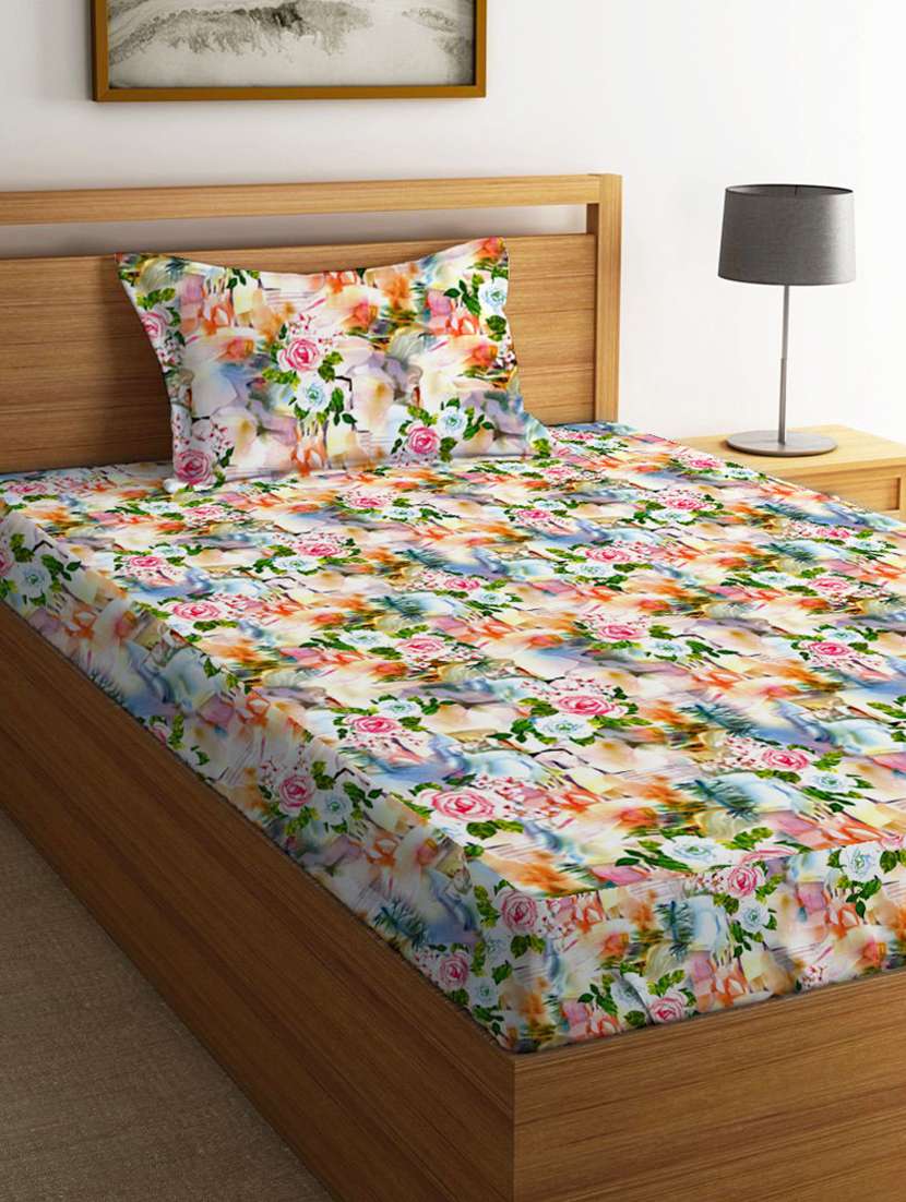 single bedsheet with 2 pillow covers