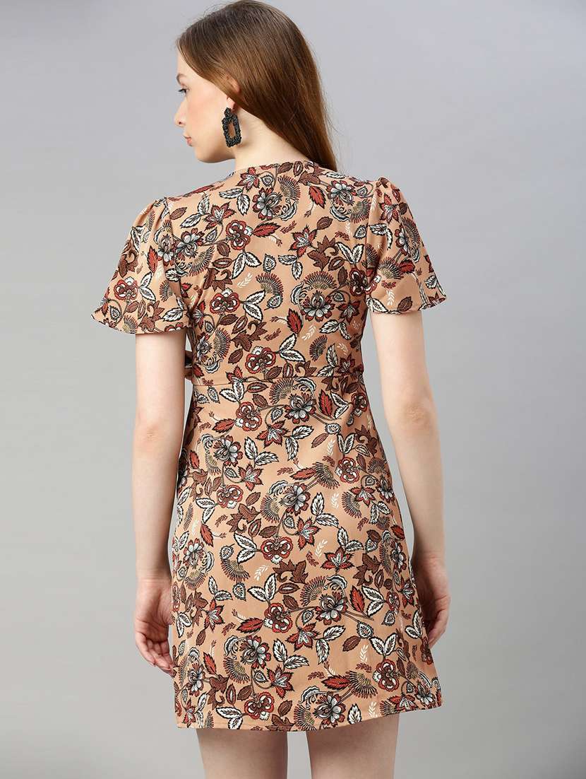 Women's Wrap Floral Dress
