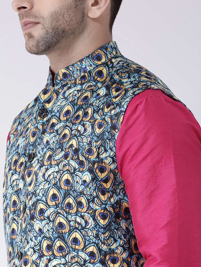 reversible nehru jacket