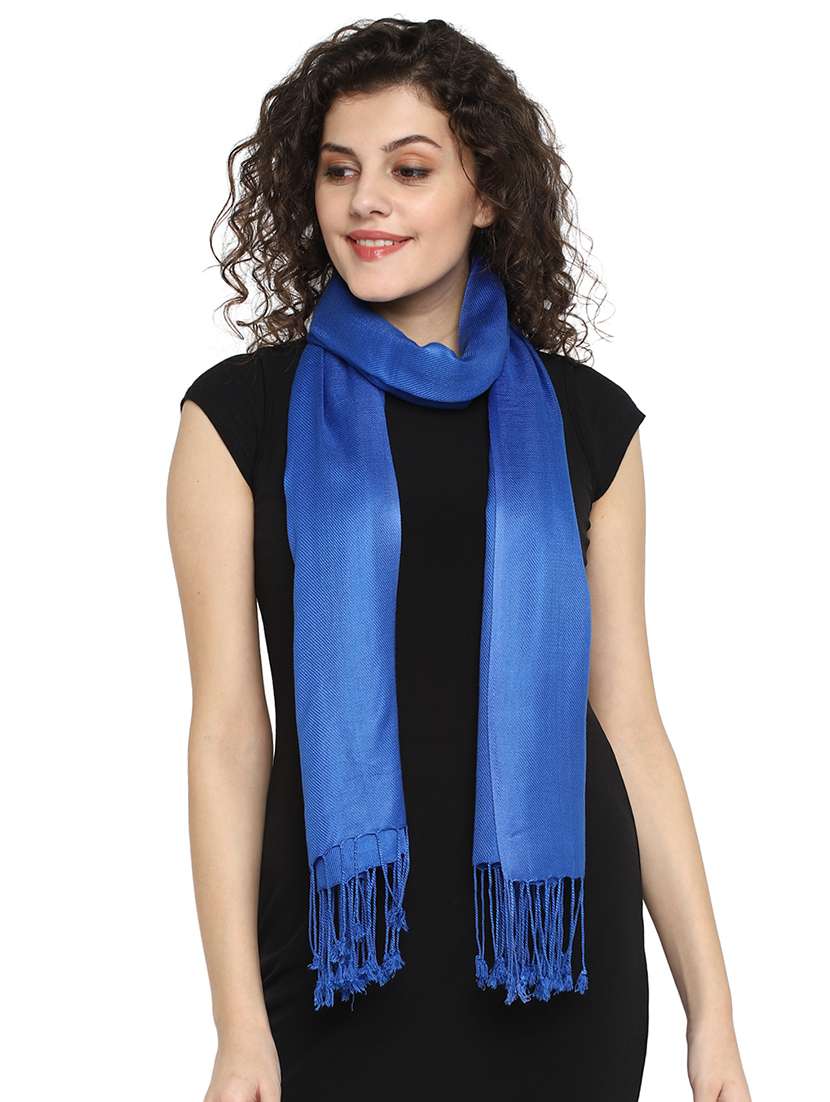 Blue Viscose Stole