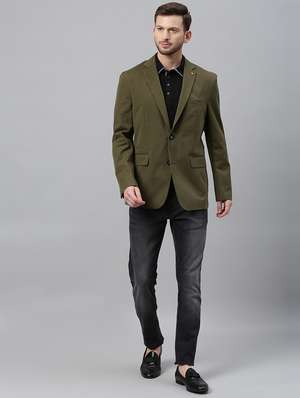 olive green blazer