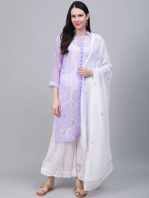 chikankari suit sets