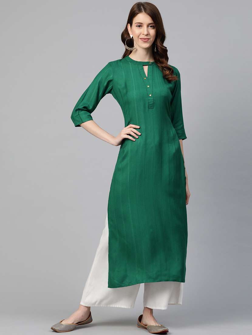 Solid Straight Kurta