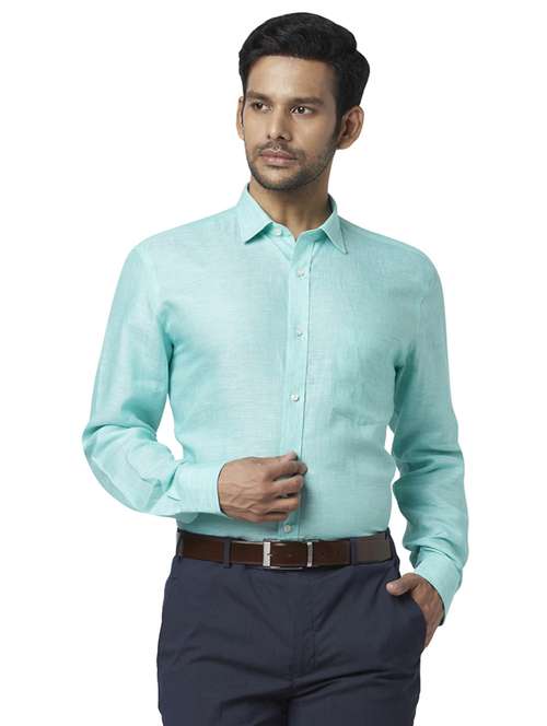 turquoise blue formal shirt