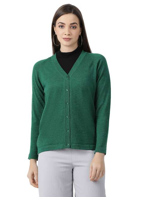 Buy online Button Closure Wool Cardigan 