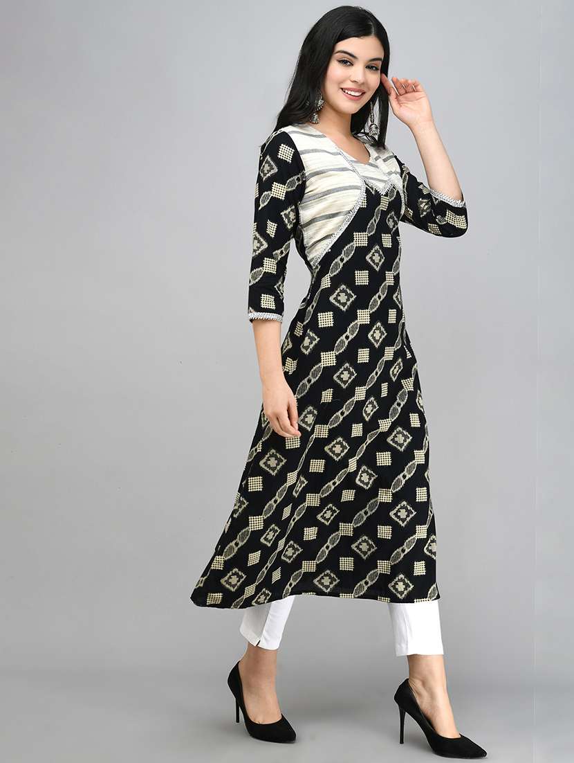 Printed A Line Kurta