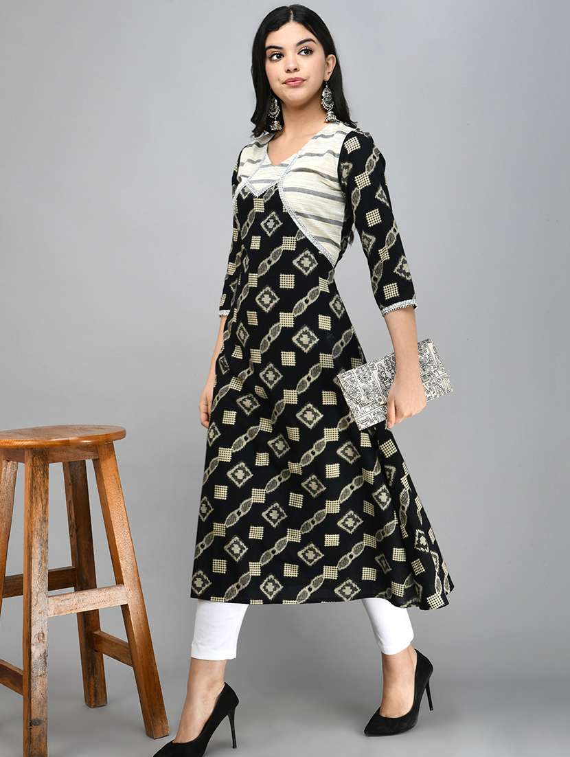 Printed A Line Kurta