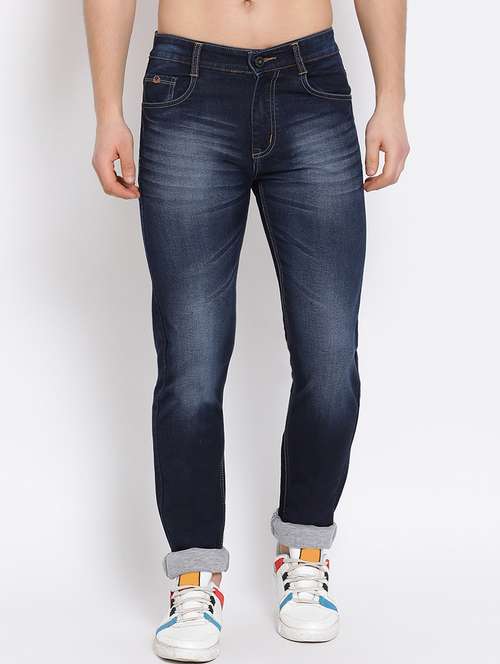 online Blue Light Washed Denim Jeans 