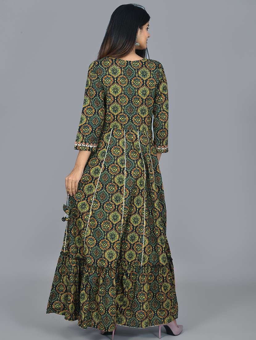 Printed Ethnic Gowns Kurta