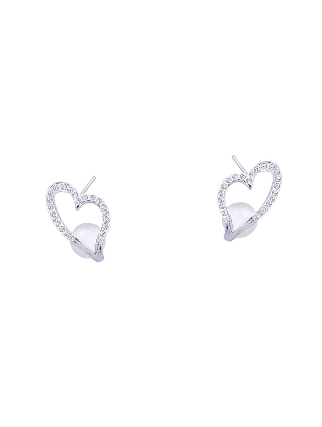 Silver Metal Drop Earring