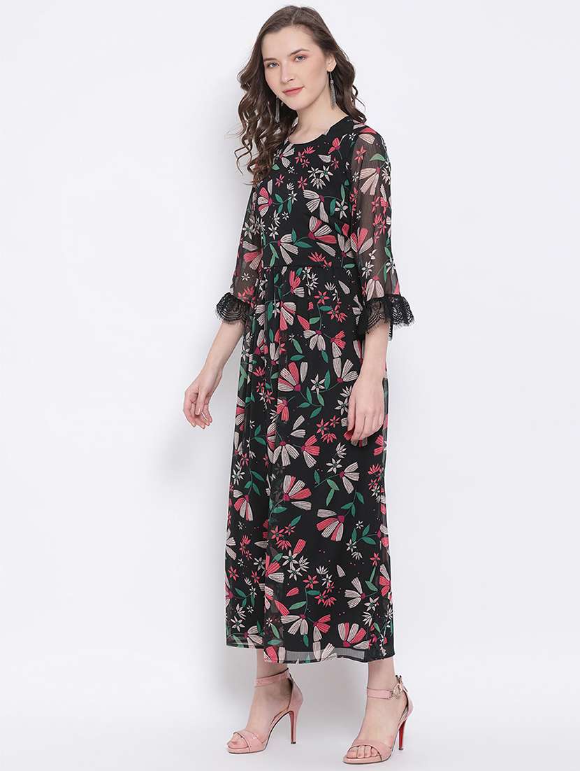 Women's Fit & Flare Floral Dress
