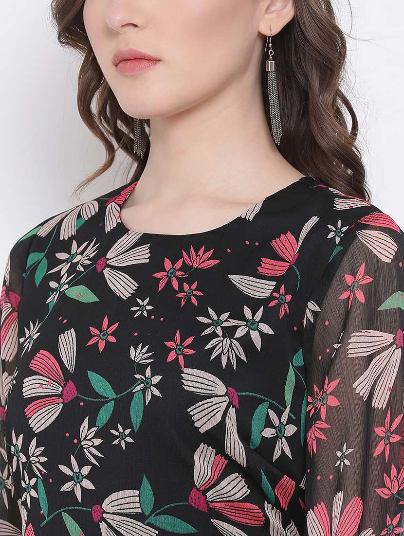 Women's Fit & Flare Floral Dress