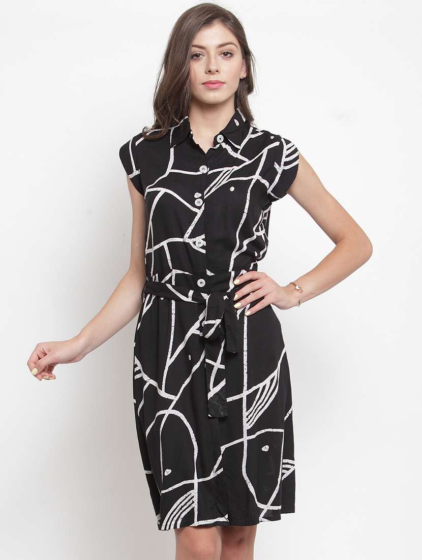 Women's Shirt Abstract Dress