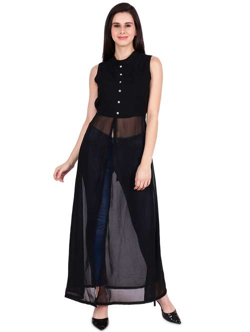 front slit maxi tunic