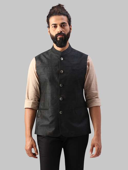 nehru jacket with tie