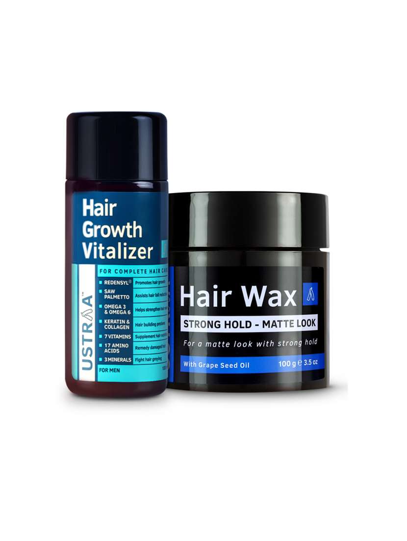 Ustraa Hair Growth Vitalizer And Hair Wax Matt Look