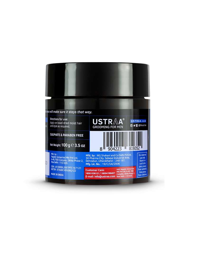 Ustraa Hair Growth Vitalizer And Hair Wax Matt Look