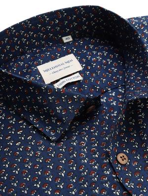mens color block casual shirt - 17633930 - Standard Image - 4