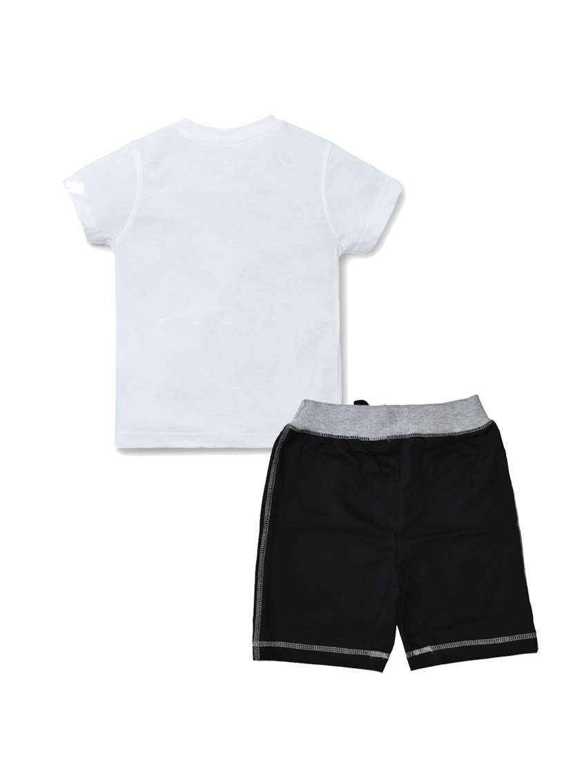 Pack Of 2 Typography Printed Shorts Set