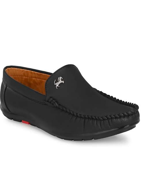 Buy online Black Party Wear Loafer For 