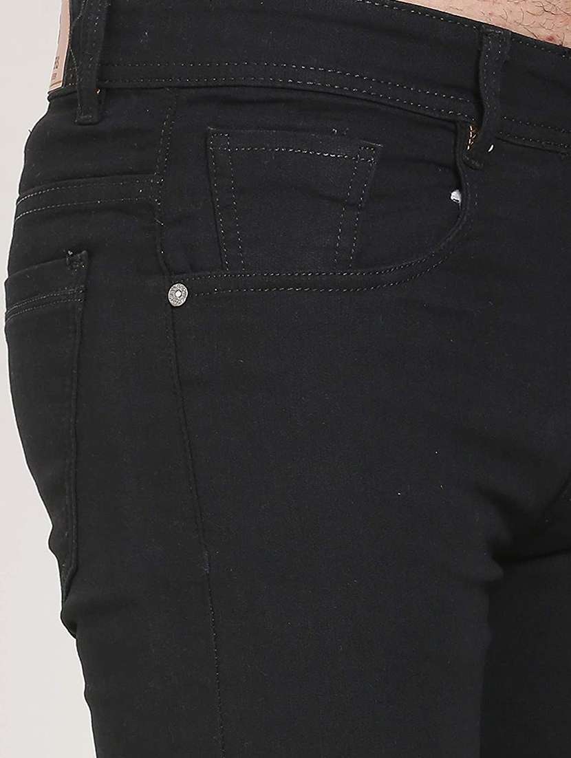 Mens Slim Fit Plain Jeans