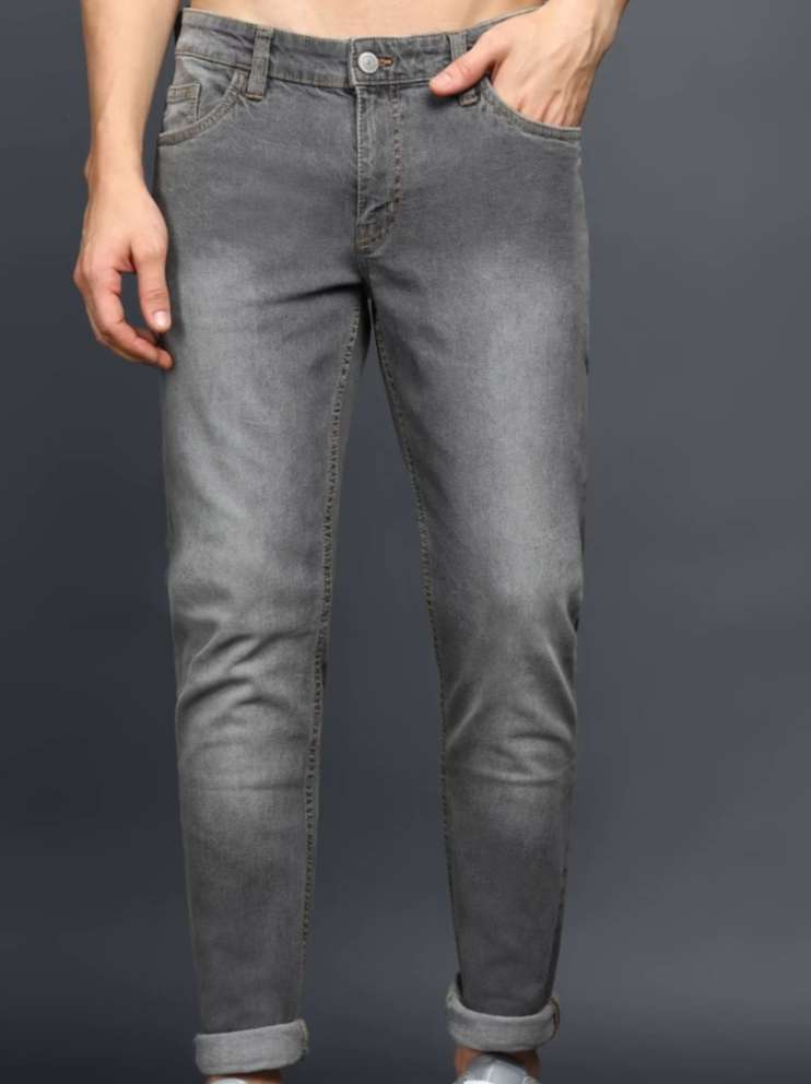 Multi Colored Polyester Blend Jeans 