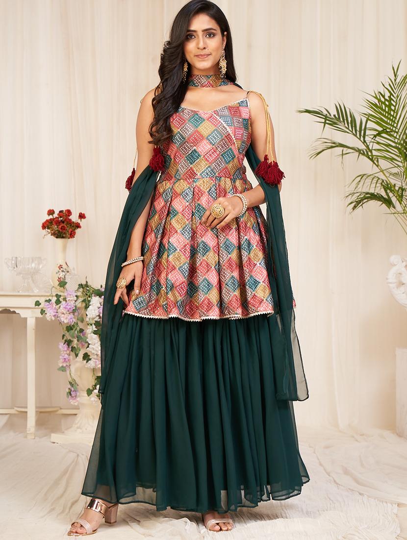 printed sharara suit