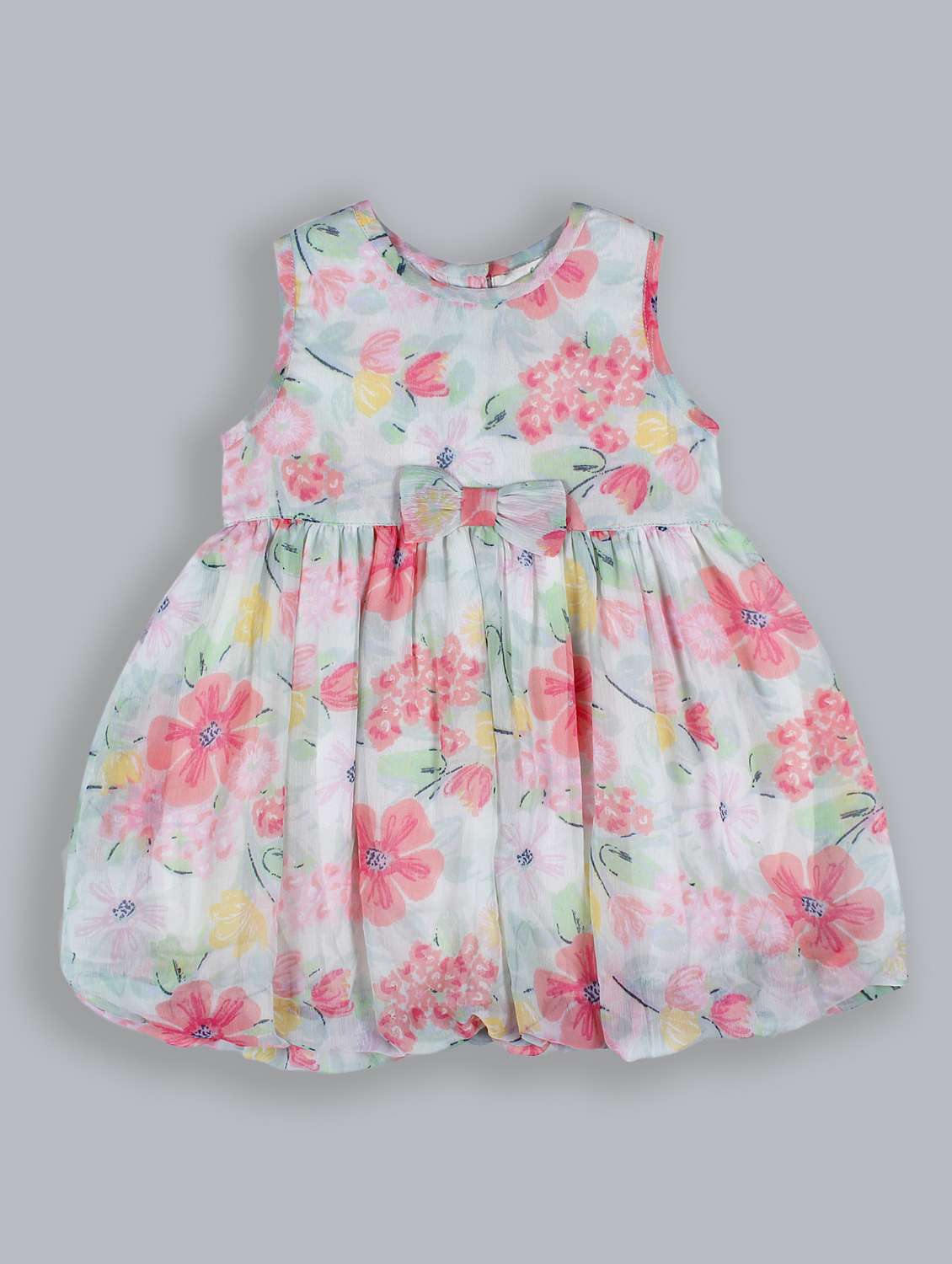 Girls Round Neck Sleeveless Frock